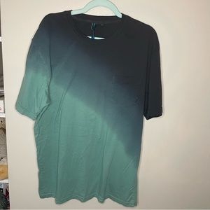Vans x Johnny Layton Ombre Green and Black T-Shirt sz XL